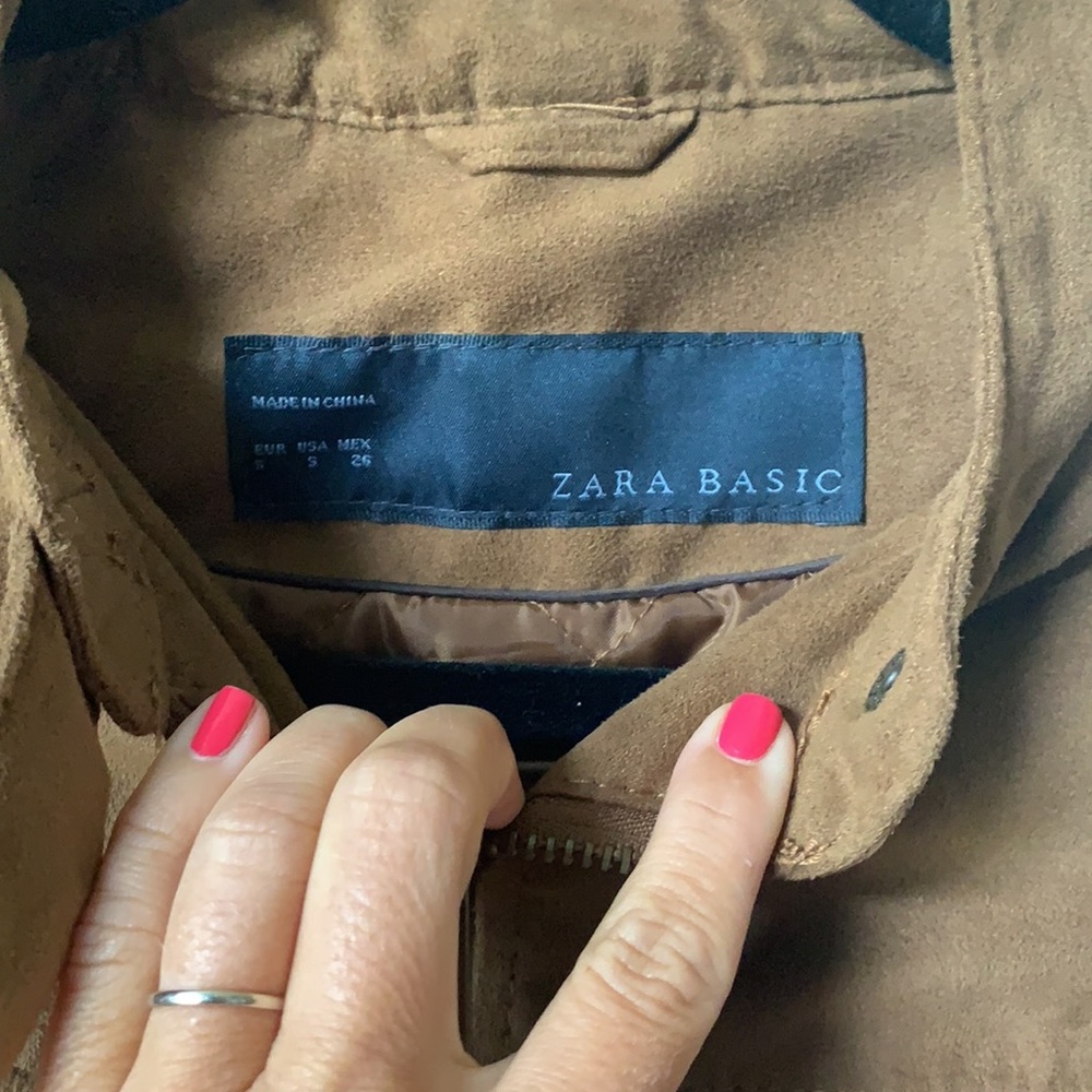 Like new Zara faux suede jacket - Picture 3 of 6